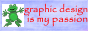 88x31 button reading 'graphic design is my passion'