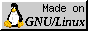 88x31 button reading 'Made on GNU/Linux'